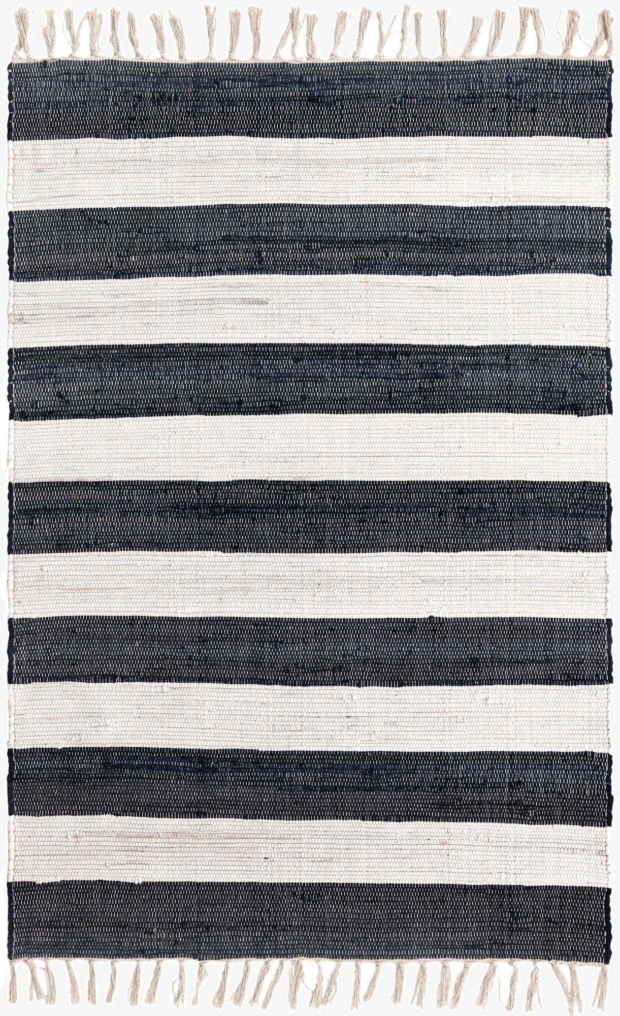 Primary image 4' 1 x 6' 1  Hand Woven Chindi Rag Rug