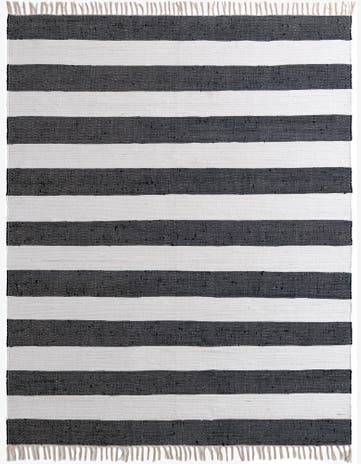 Navy Blue Hand Woven Chindi Rag Rug