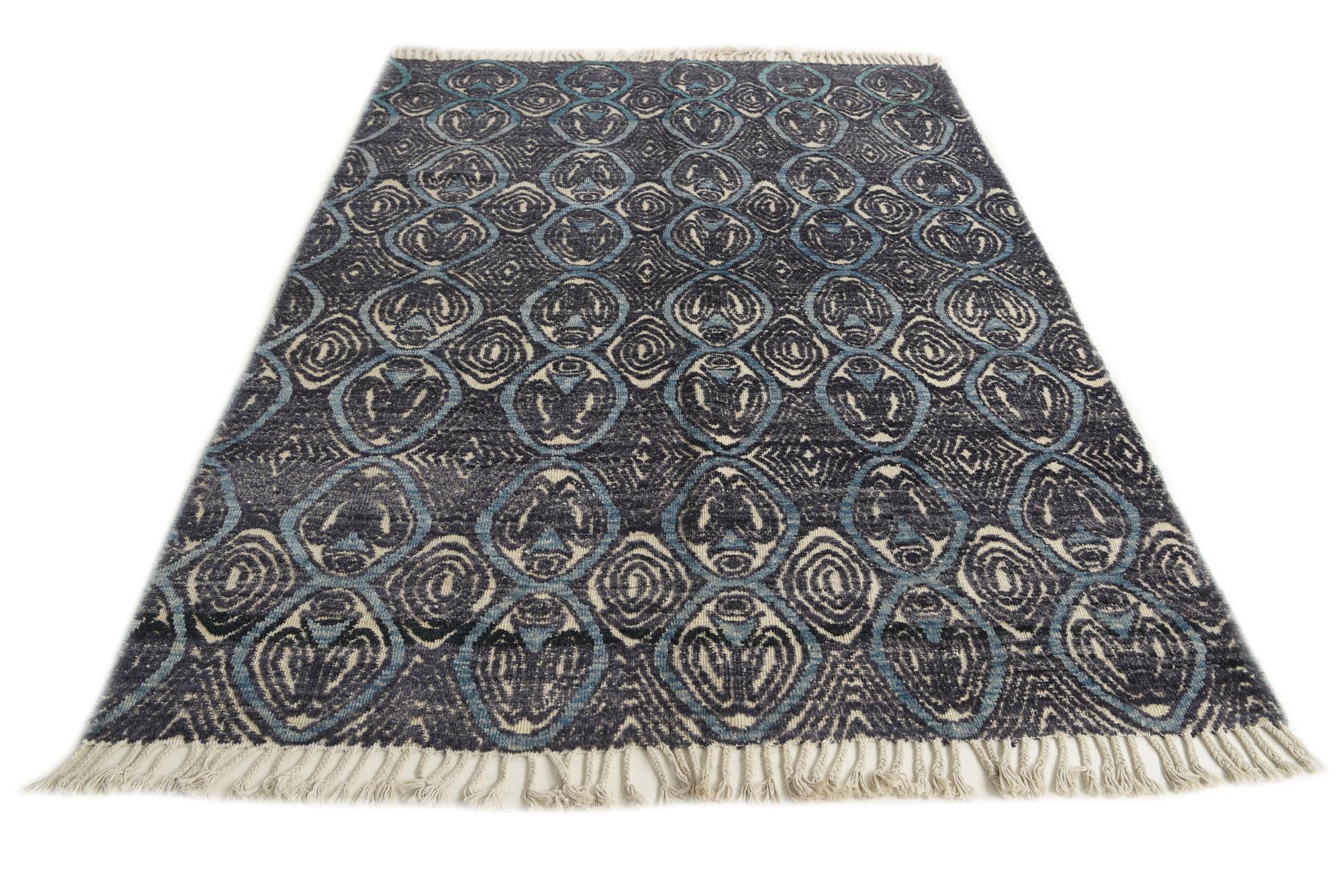 5' 8 x 7' 7 Hand Knotted Darya Wool Rug