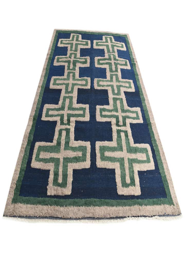 8' x 10' 6 Hand Knotted Darya Wool Rug