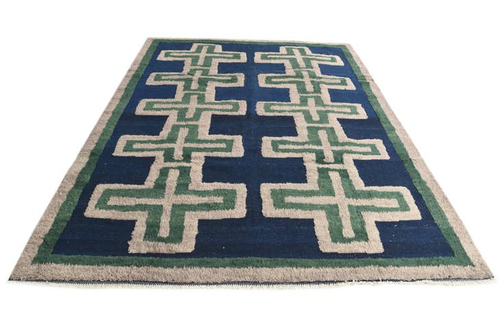 Detail image of 8' x 10' 6 Hand Knotted Darya Wool Rug