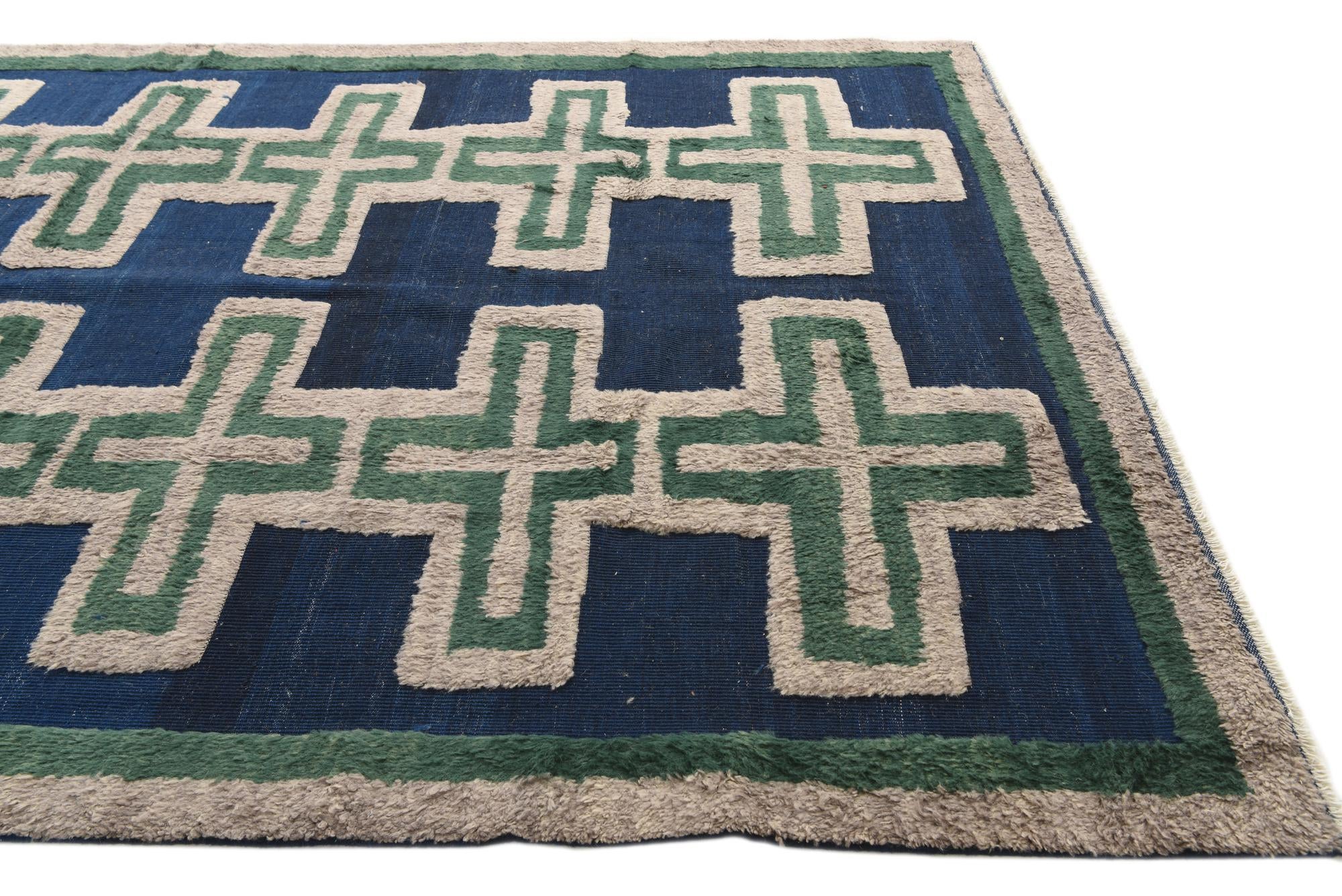 8' x 10' 6 Hand Knotted Darya Wool Rug