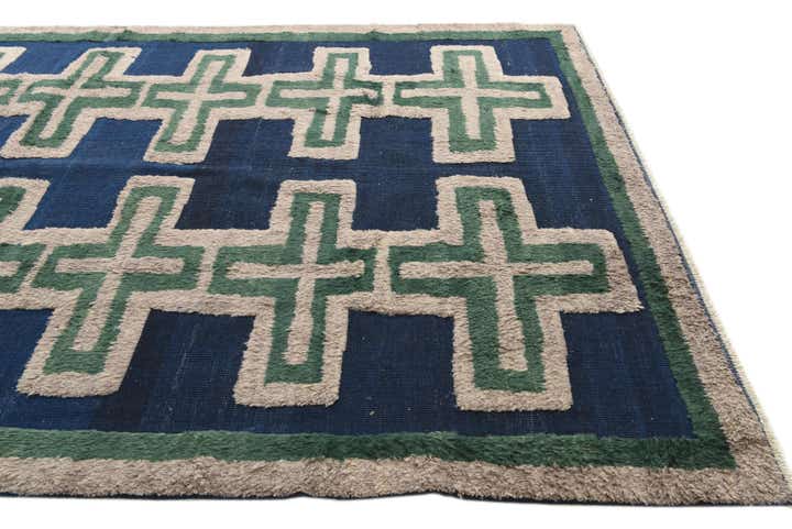 8' x 10' 6 Hand Knotted Darya Wool Rug