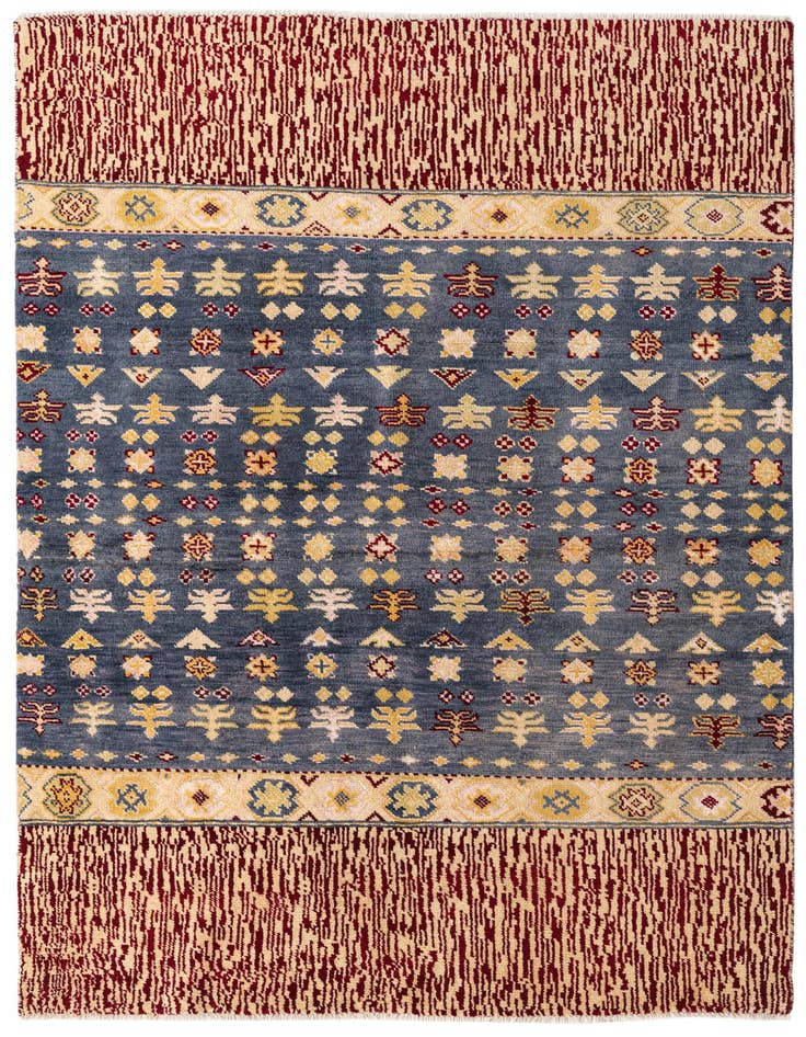 Detail image of 5' 6 x 8' 3 Hand Knotted Darya Rug