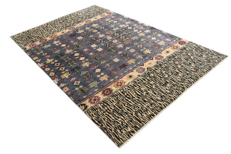 Detail image of 5' 4 x 8' 5 Hand Knotted Darya Rug