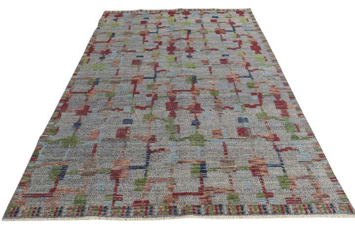 6' 5 x 9' 8 Hand Knotted Darya Wool Rug