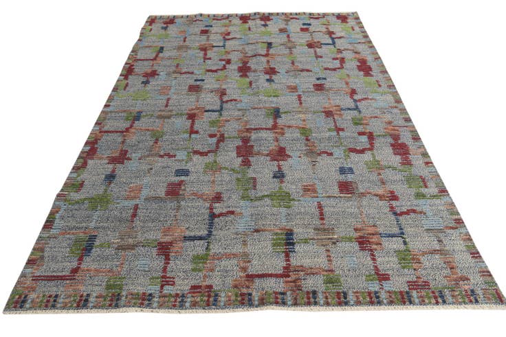 Detail image of 6' 5 x 9' 8 Hand Knotted Darya Wool Rug