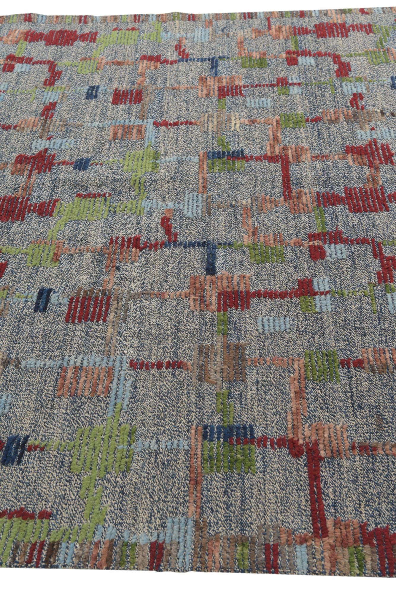 6' 5 x 9' 8 Hand Knotted Darya Wool Rug