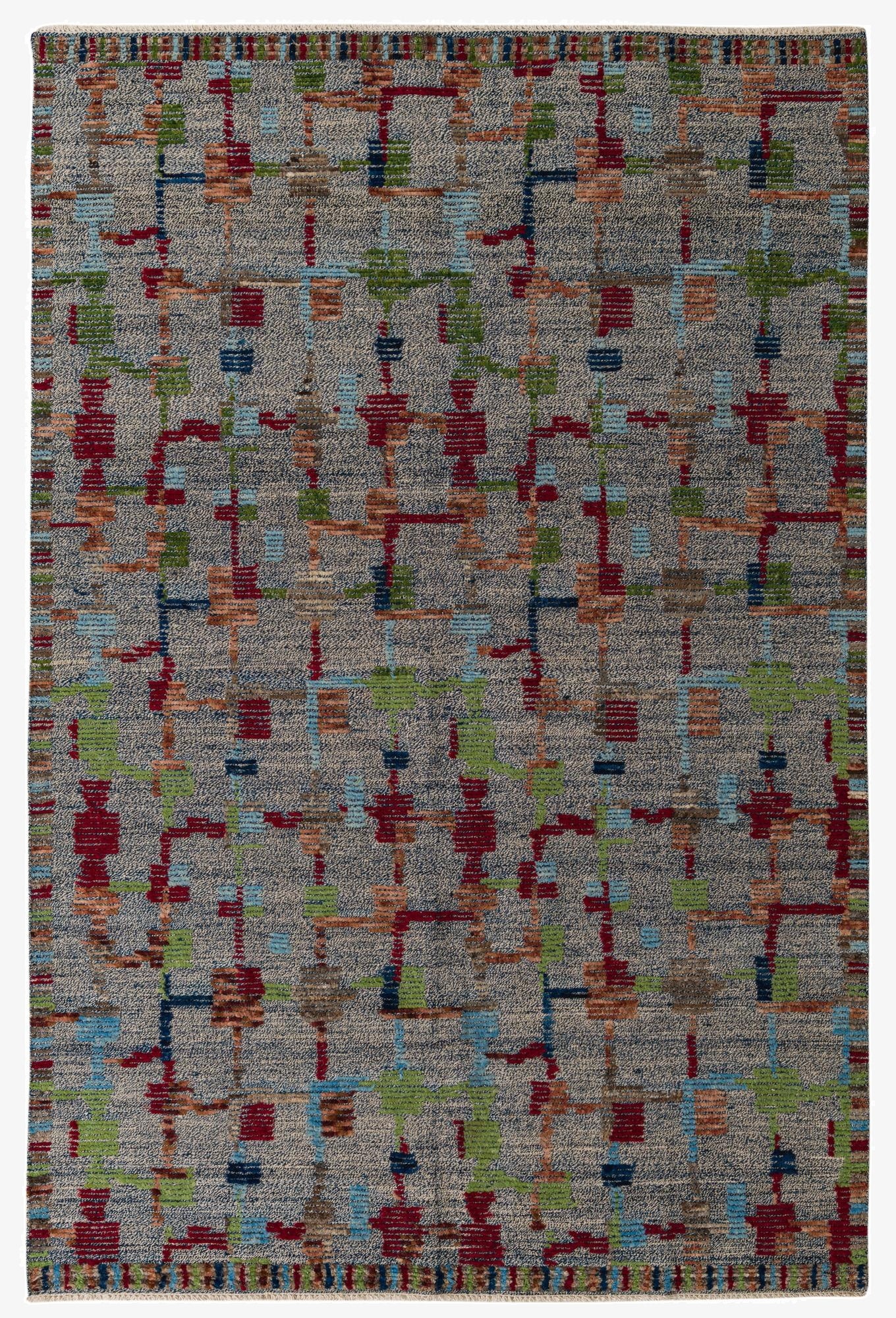 6' 5 x 9' 8  Hand Knotted Darya Wool Rug