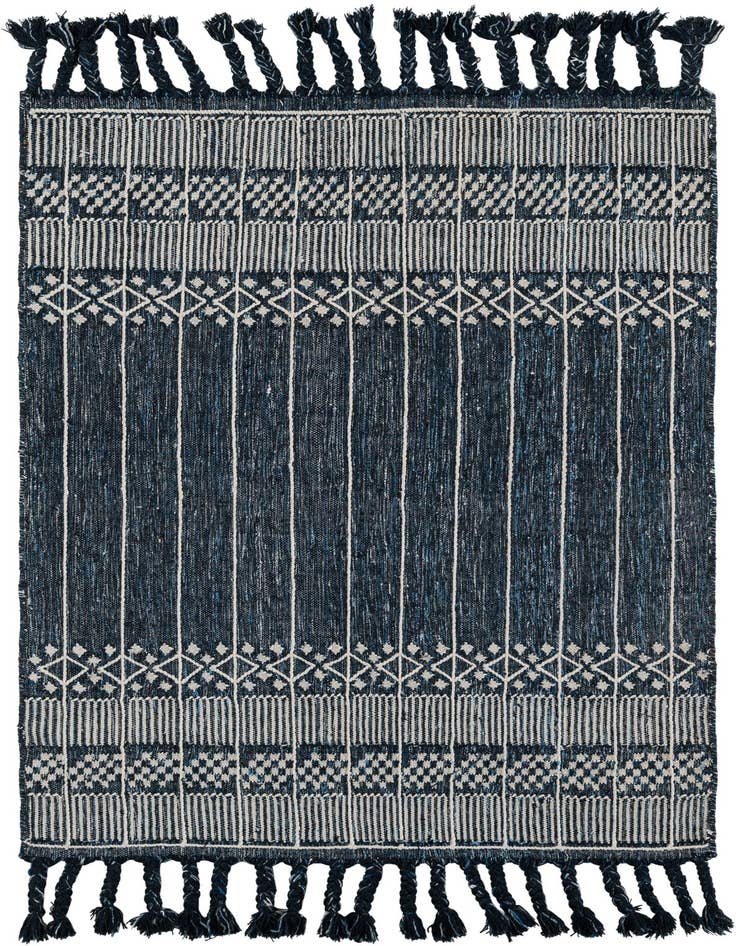 Detail image of 4' 1 x 6' 1 Easy-Clean Eco Bohemian Indoor / Outdoor Rug