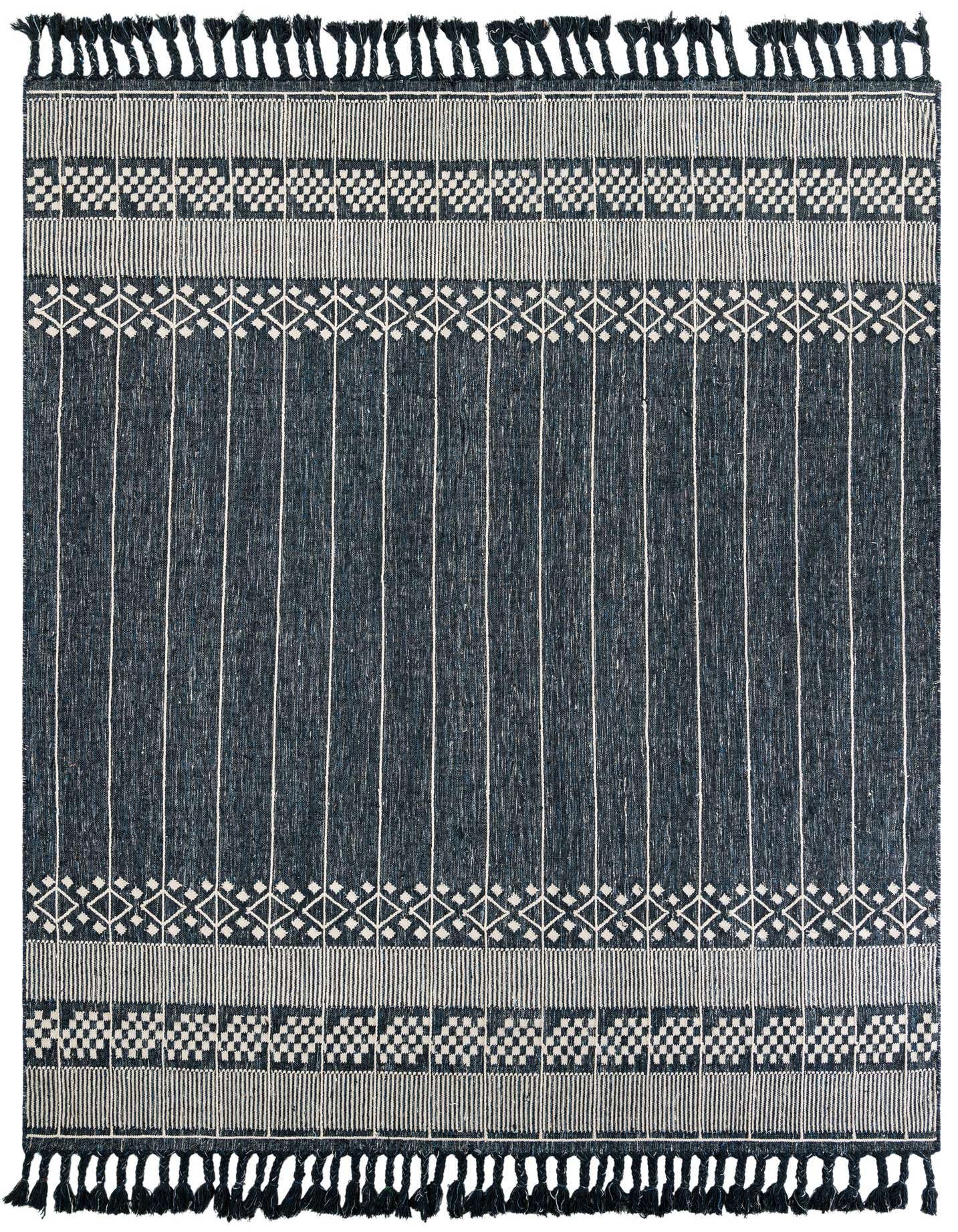 9' x 12' Easy-Clean Eco Bohemian Indoor / Outdoor Rug