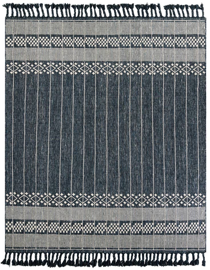 Detail image of 9' x 12' Easy-Clean Eco Bohemian Indoor / Outdoor Rug