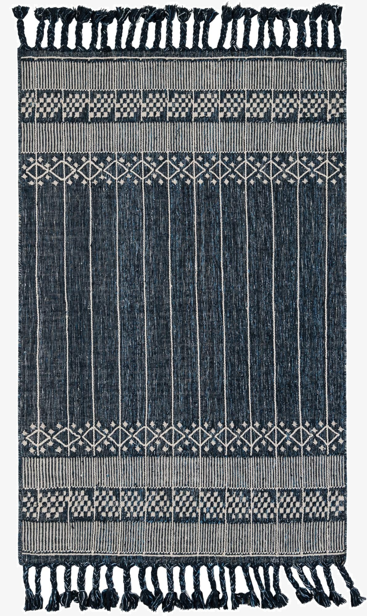5' 1 x 8'  Washable Eco Bohemian Indoor / Outdoor Rug