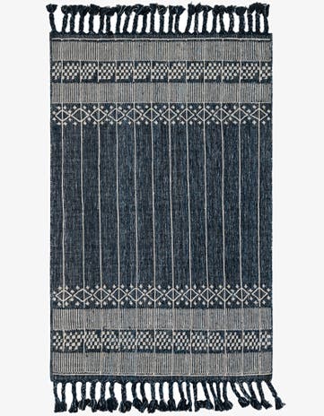 5' 1 x 8' Easy-Clean Eco Bohemian Indoor / Outdoor Rug