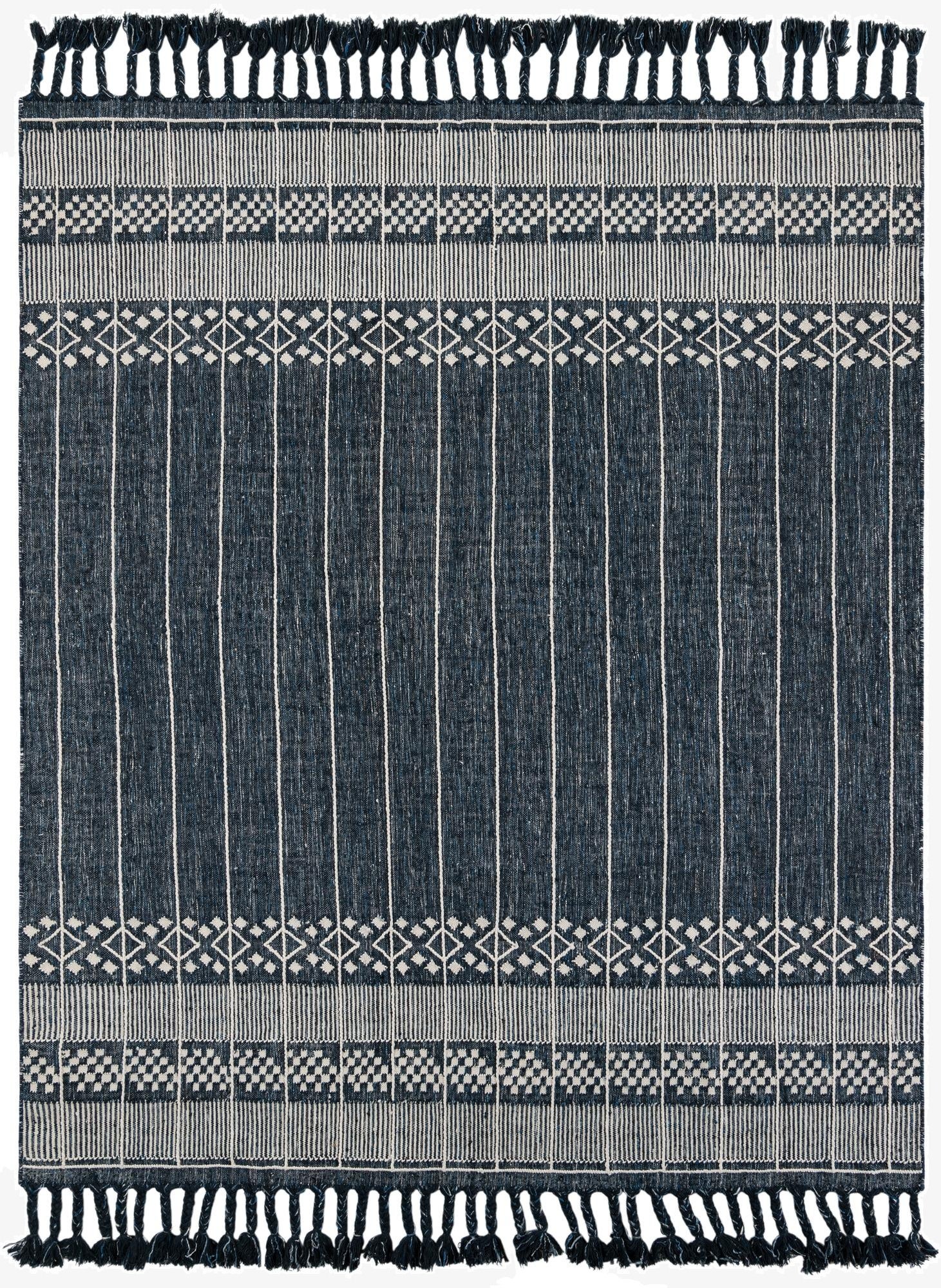 7' 10 x 10'  Washable Eco Bohemian Indoor / Outdoor Rug