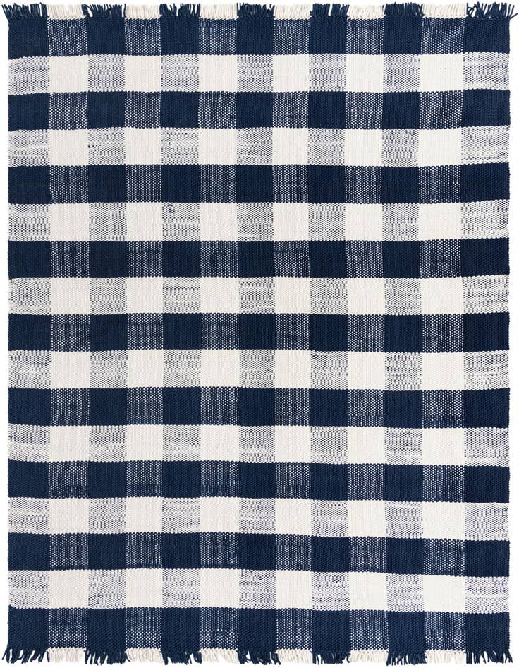 Detail image of 10' x 14' Easy-Clean Eco Plaid Washable Indoor / Outdoor Rug