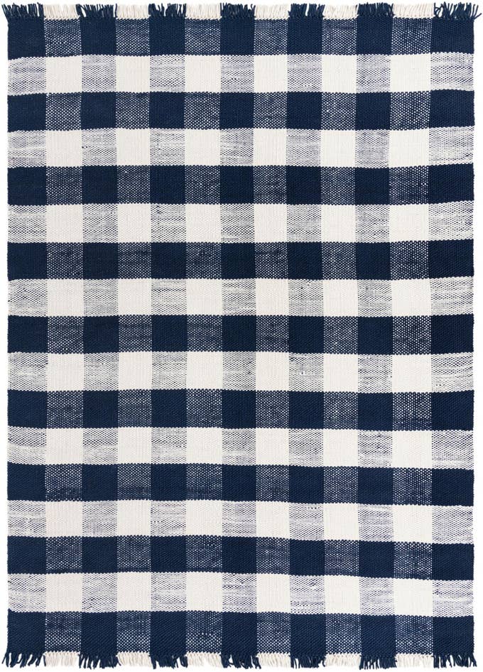 Detail image of 10' x 14' Easy-Clean Eco Plaid Washable Indoor / Outdoor Rug