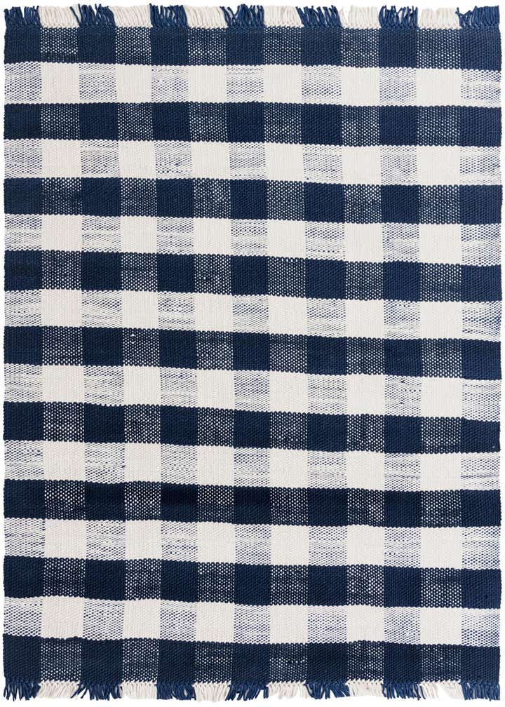 7' 10 x 10' Easy-Clean Eco Plaid Washable Indoor / Outdoor Rug