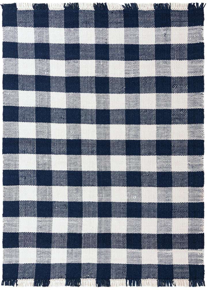 9' x 12' Easy-Clean Eco Plaid Washable Indoor / Outdoor Rug