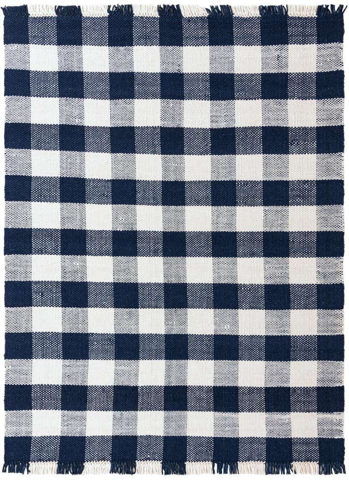 9' x 12' Easy-Clean Eco Plaid Washable Indoor / Outdoor Rug