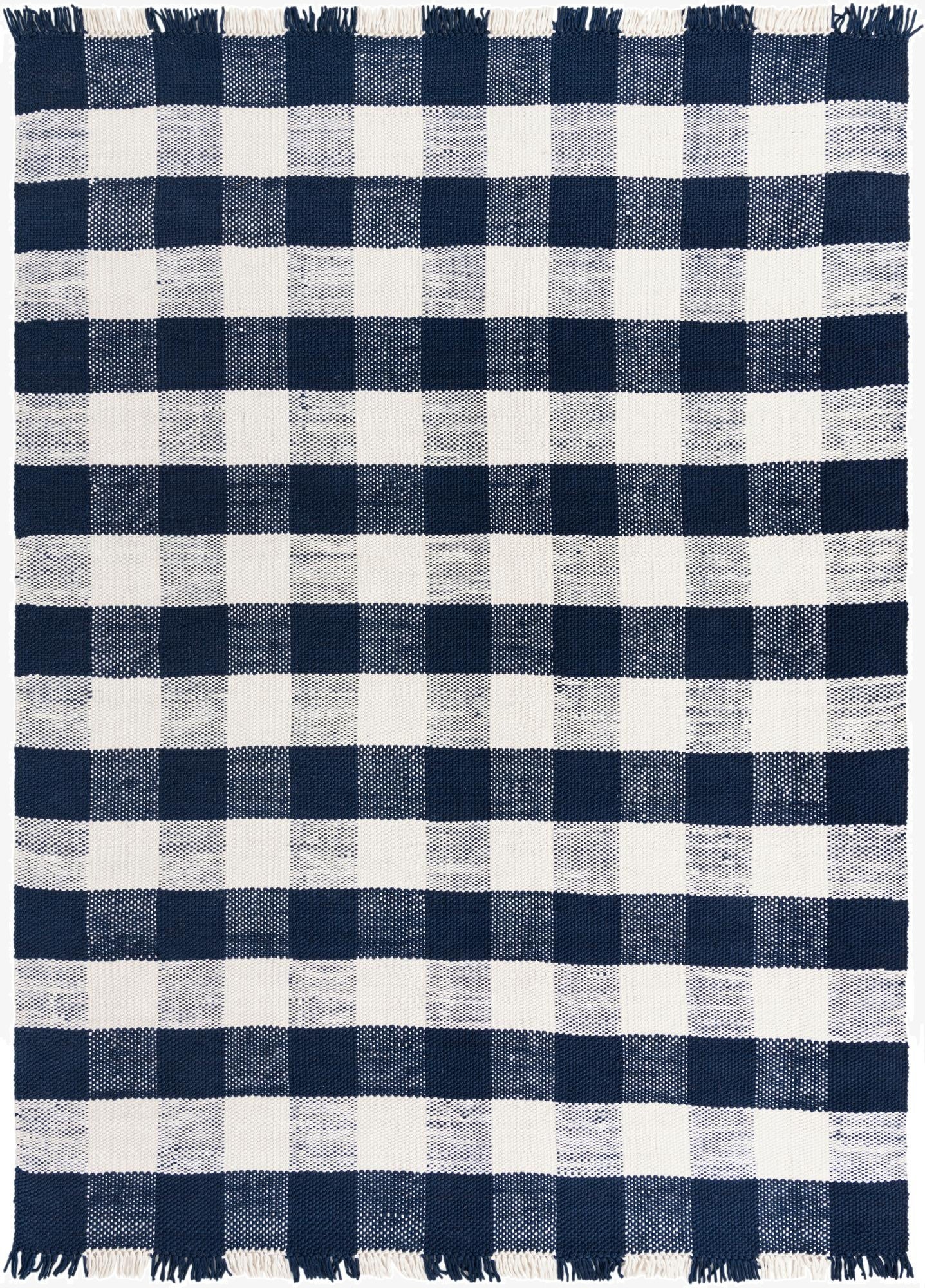 10' x 14' Eco Plaid   Washable Indoor / Outdoor Rug