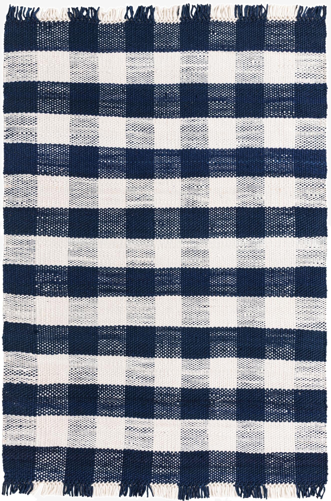 6' x 9' Eco Plaid   Washable Indoor / Outdoor Rug