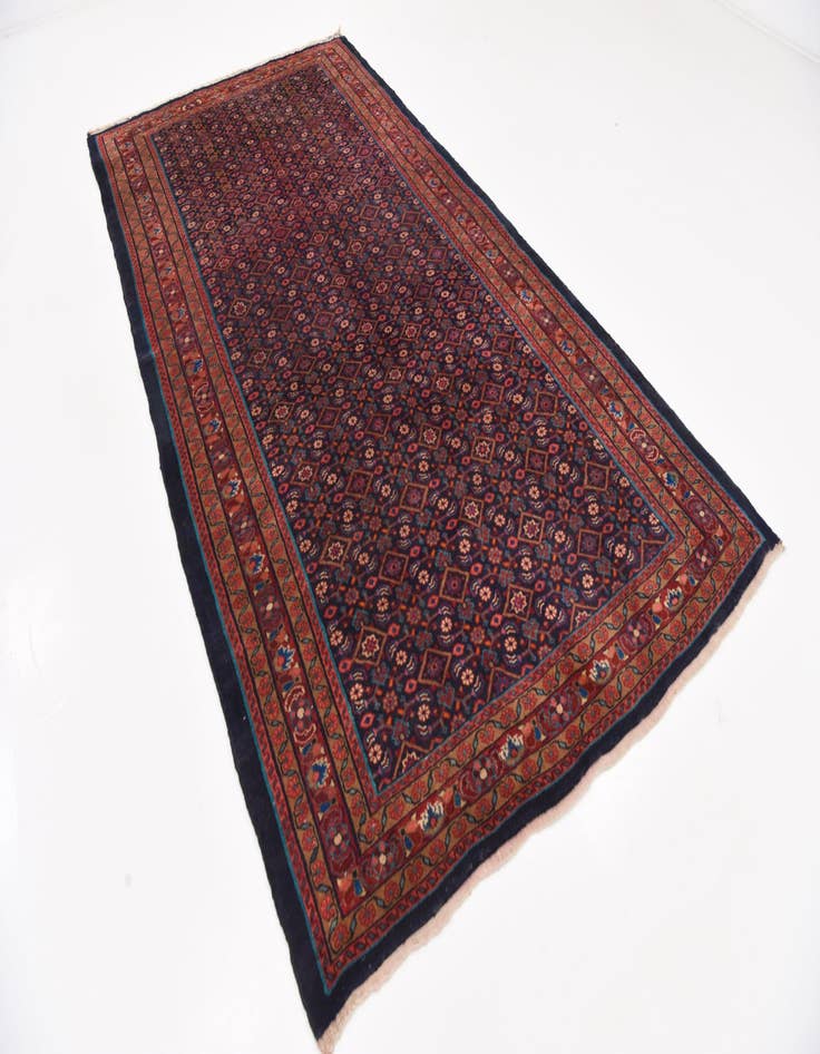 Detail image of 5' 6 x 10' 6 Hand Knotted Farahan Persian Wool Rug