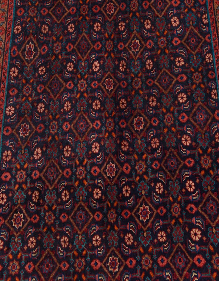 Detail image of 5' 6 x 10' 6 Hand Knotted Farahan Persian Wool Rug