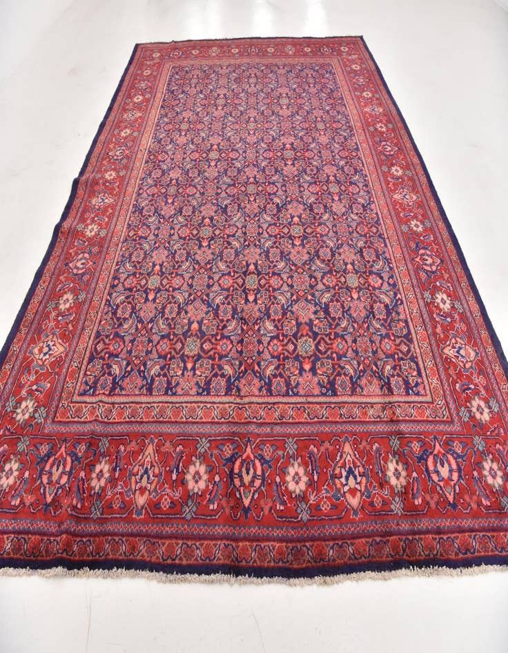 Detail image of 10' 2 x 13' 5 Hand Knotted Farahan Persian Wool Rug