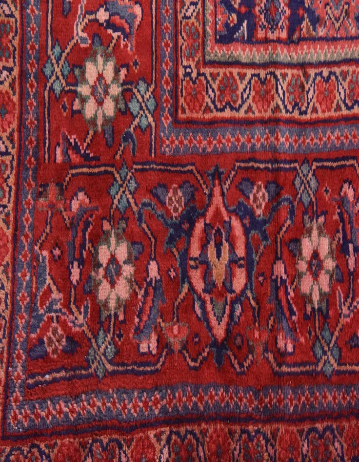 Detail image of 10' 2 x 13' 5 Hand Knotted Farahan Persian Wool Rug
