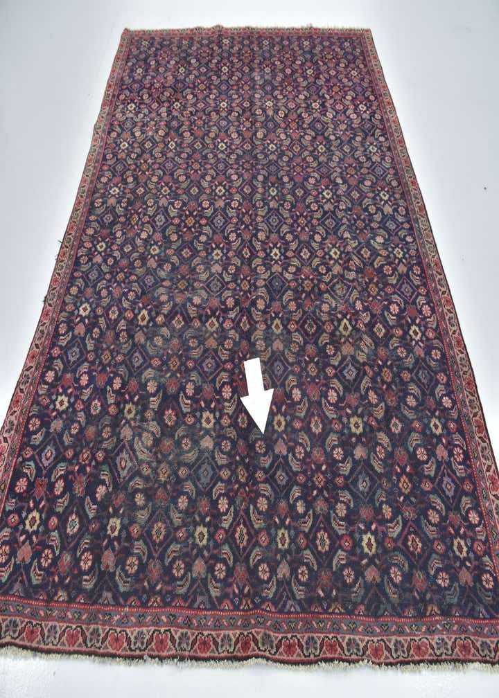 7' 3 x 9' 5 Hand Knotted Farahan Persian Wool Rug