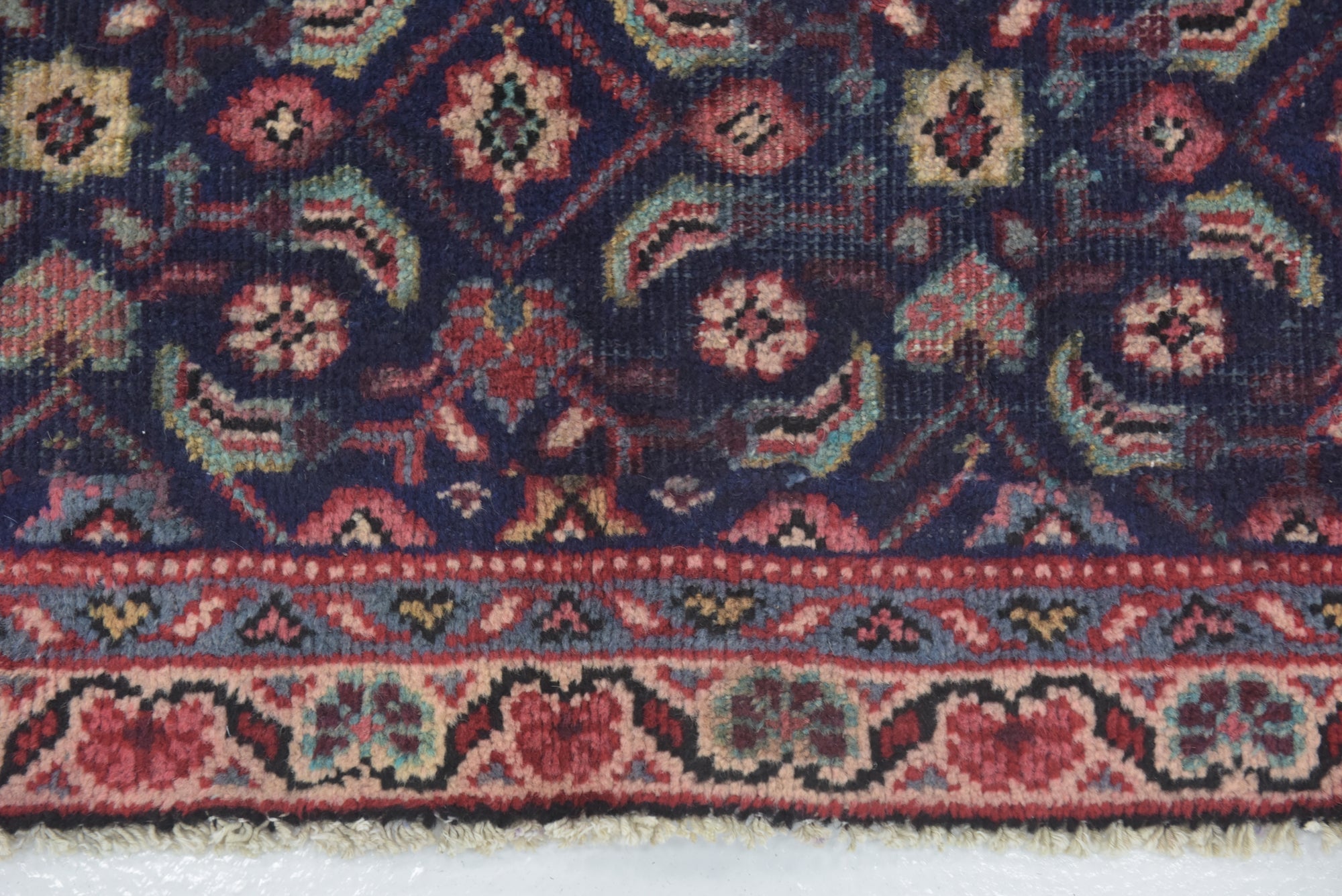 7' 3 x 9' 5 Hand Knotted Farahan Persian Wool Rug
