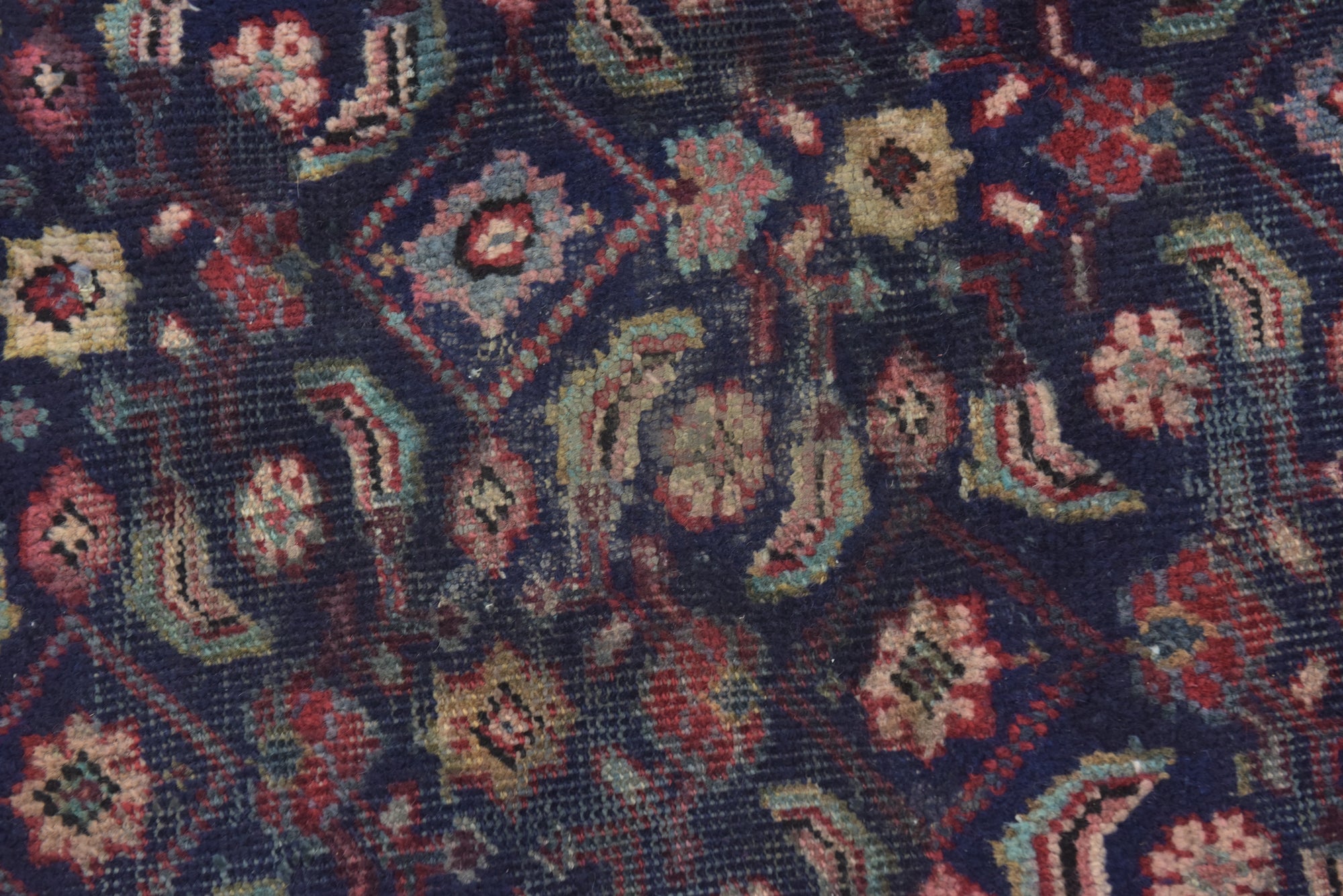 7' 3 x 9' 5 Hand Knotted Farahan Persian Wool Rug
