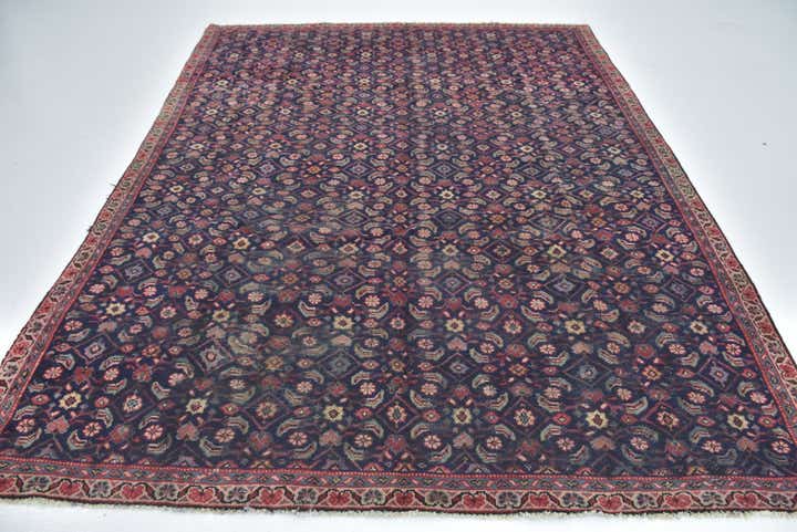 7' 3 x 9' 5 Hand Knotted Farahan Persian Wool Rug