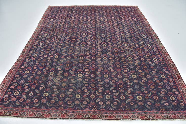 Detail image of 7' 3 x 9' 5 Hand Knotted Farahan Persian Wool Rug