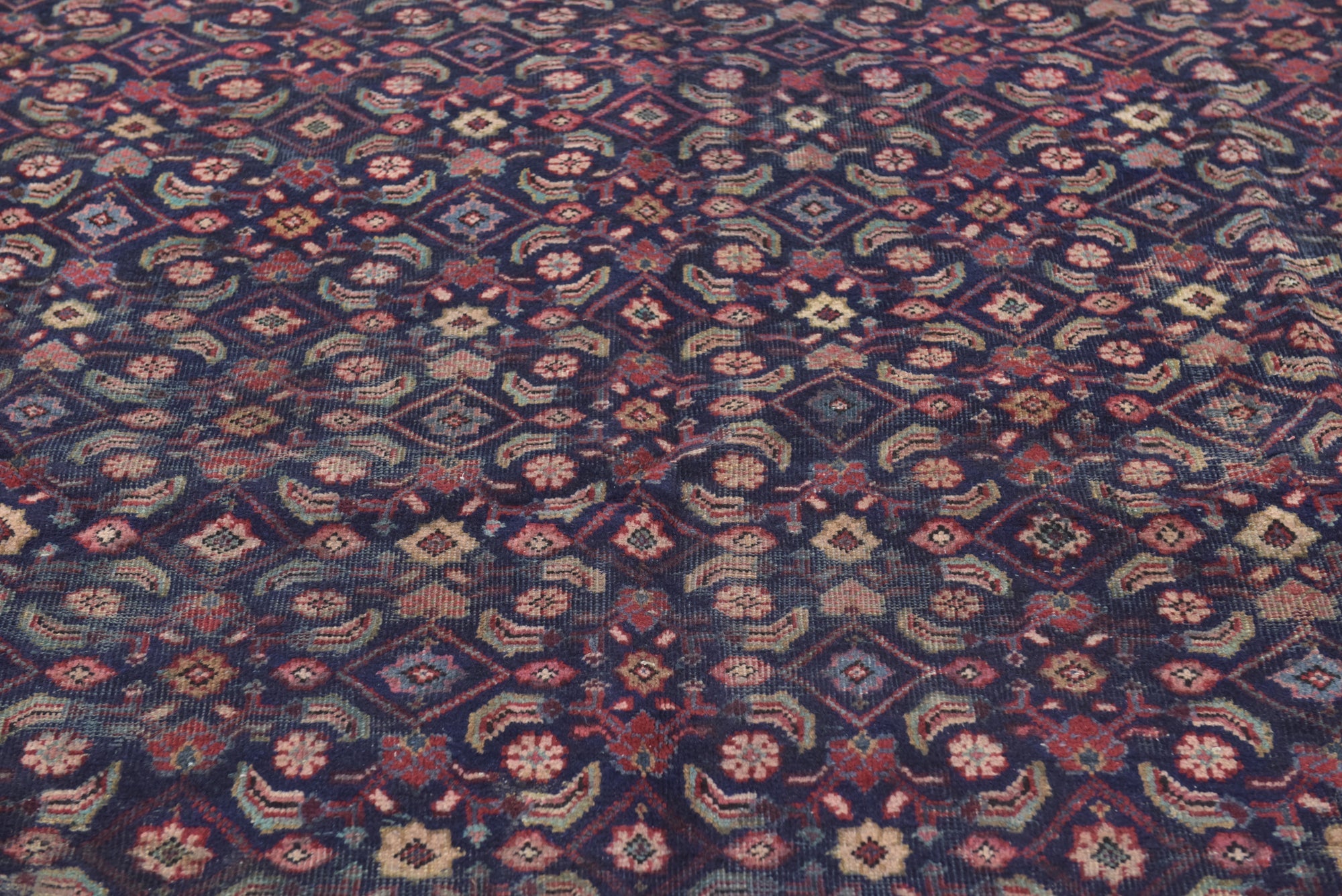 7' 3 x 9' 5 Hand Knotted Farahan Persian Wool Rug