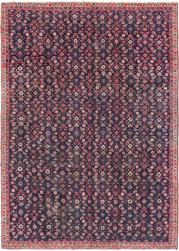 7' 3 x 9' 5 Hand Knotted Farahan Persian Wool Rug