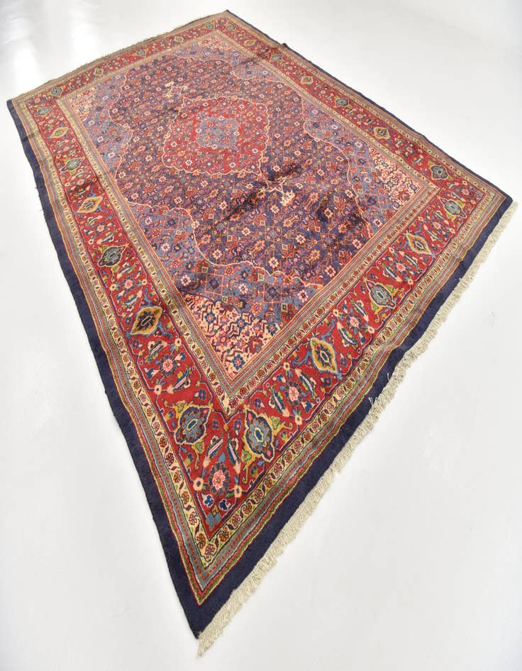 Detail image of 10' x 13' 7 Hand Knotted Farahan Persian Wool Rug