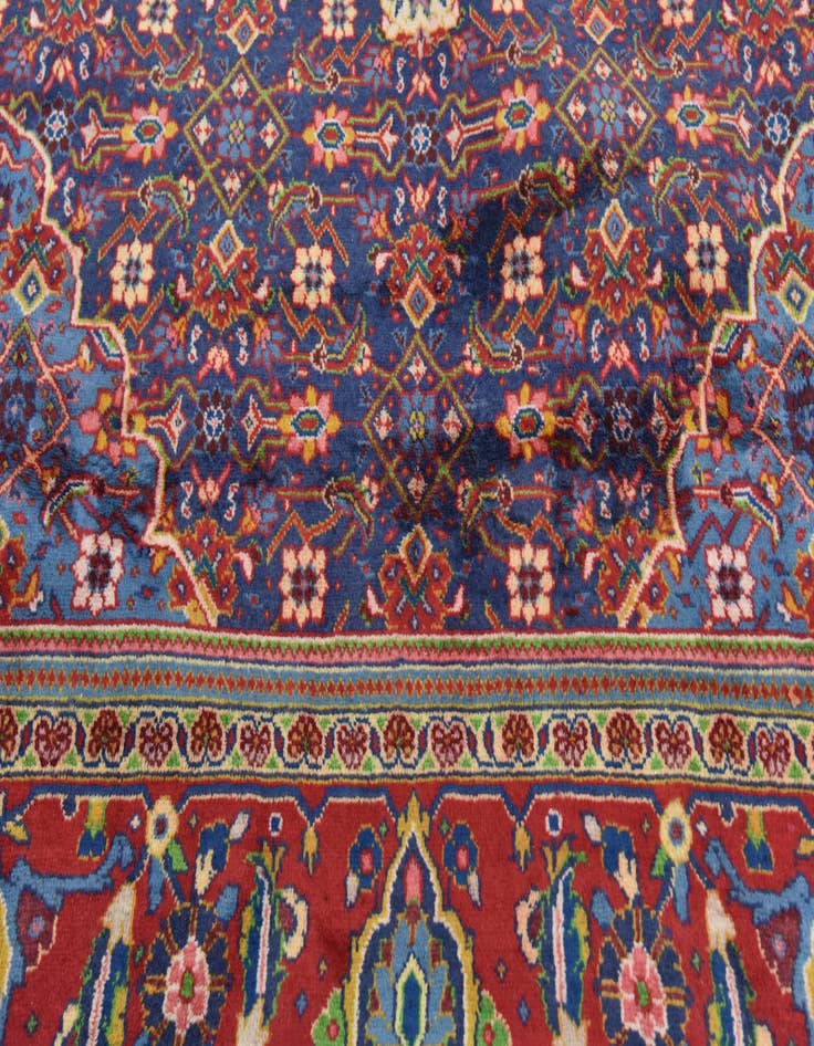 Detail image of 10' x 13' 7 Hand Knotted Farahan Persian Wool Rug