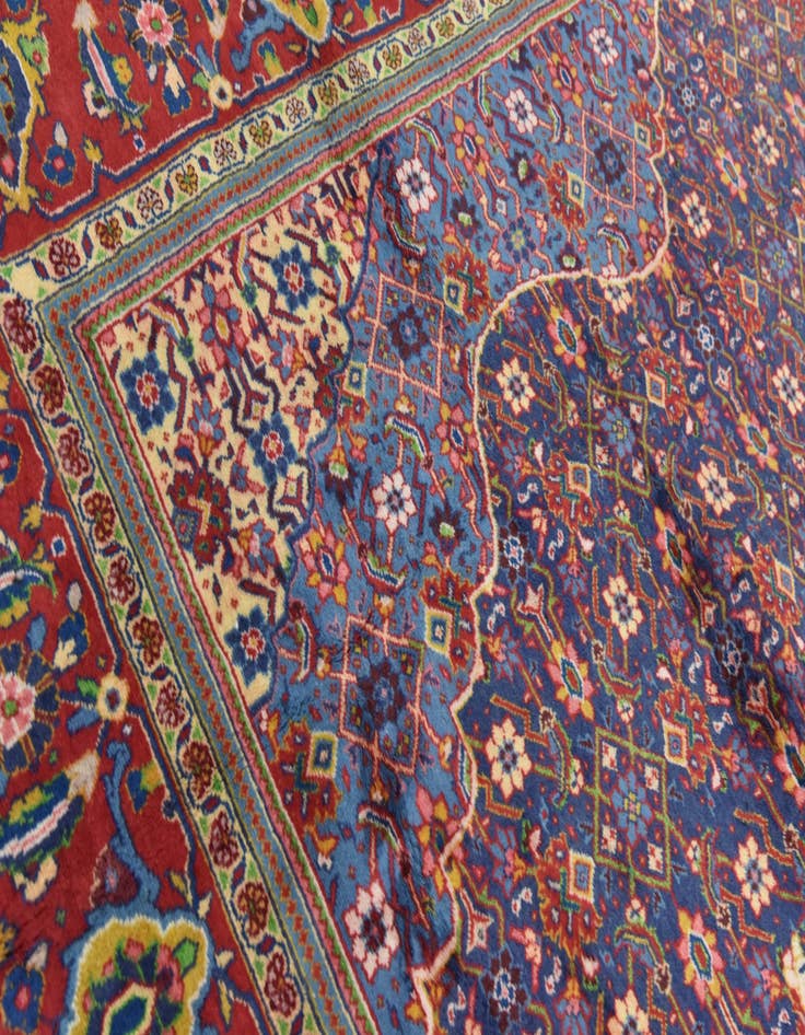 Detail image of 10' x 13' 7 Hand Knotted Farahan Persian Wool Rug