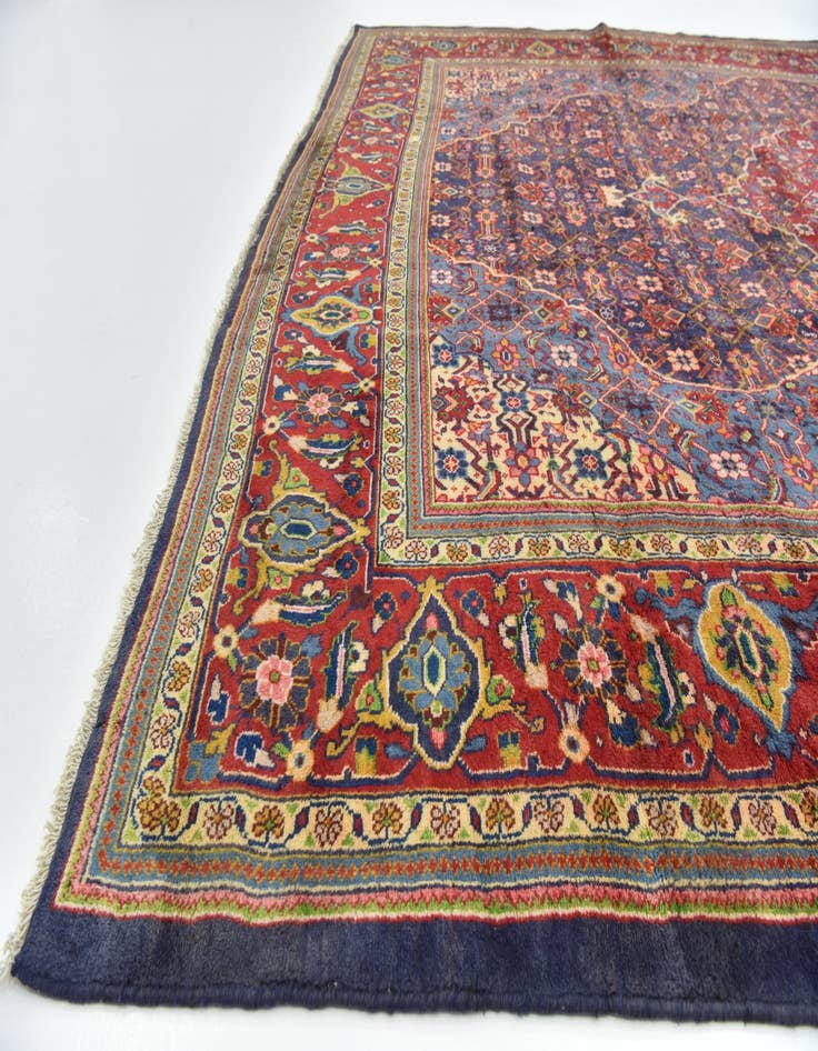 Detail image of 10' x 13' 7 Hand Knotted Farahan Persian Wool Rug