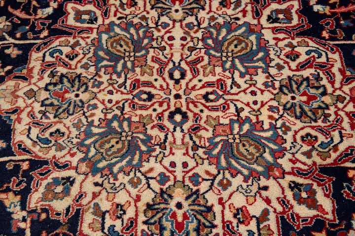 8' 5 x 10' 9 Hand Knotted Farahan Persian Wool Rug