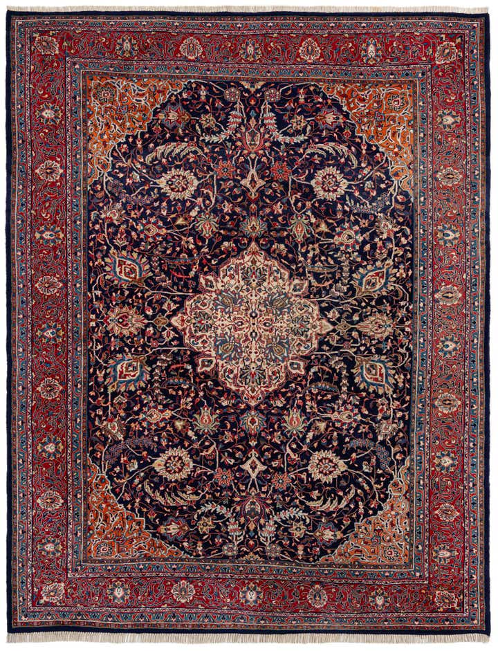 8' 5 x 10' 9 Hand Knotted Farahan Persian Wool Rug