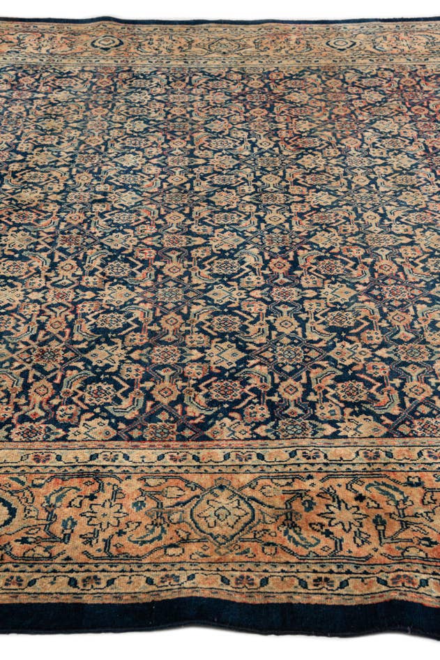 Detail image of 9' 9 x 16' 5 Hand Knotted Farahan Persian Wool Rug
