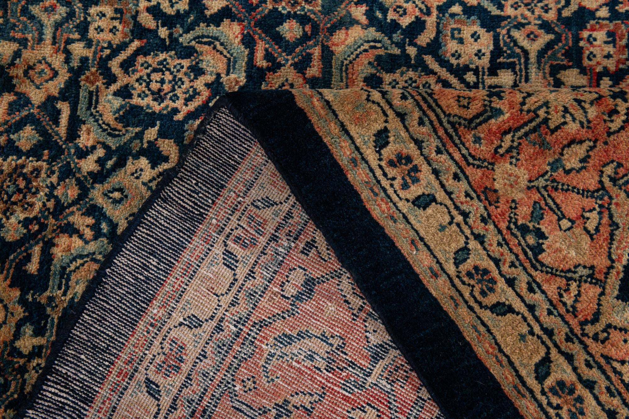9' 9 x 16' 5 Hand Knotted Farahan Persian Wool Rug
