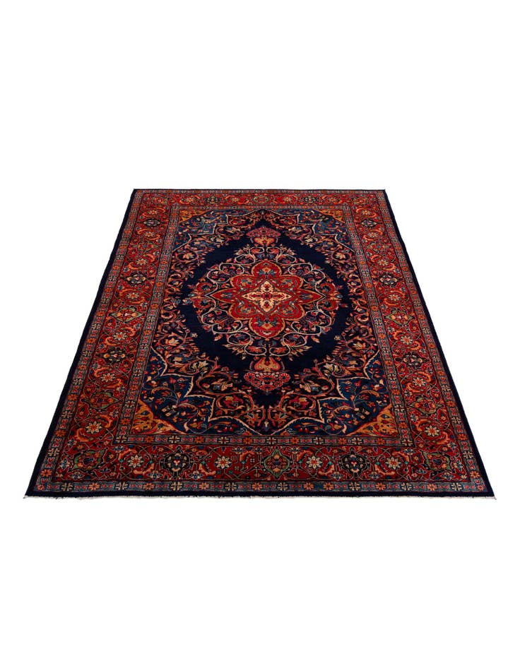 Detail image of 8' 6 x 11' 7  Hand Knotted Farahan Persian Wool Rug