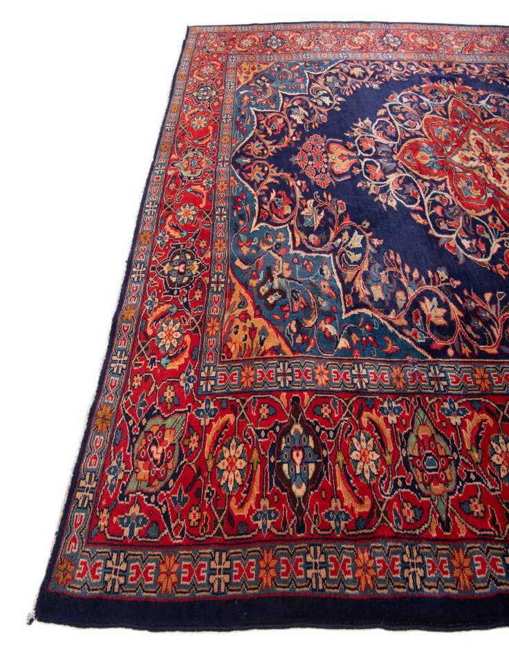 Detail image of 8' 6 x 11' 7  Hand Knotted Farahan Persian Wool Rug