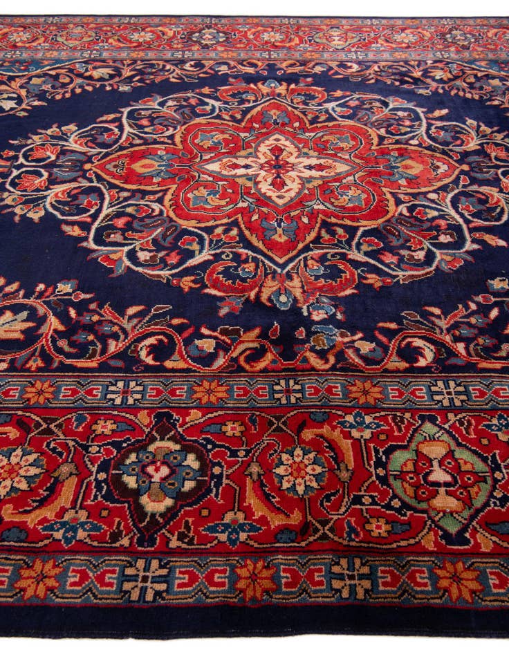 Detail image of 8' 6 x 11' 7  Hand Knotted Farahan Persian Wool Rug