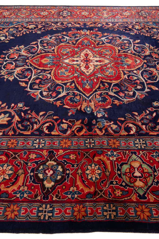 8' 6 x 11' 7 Hand Knotted Farahan Persian Wool Rug