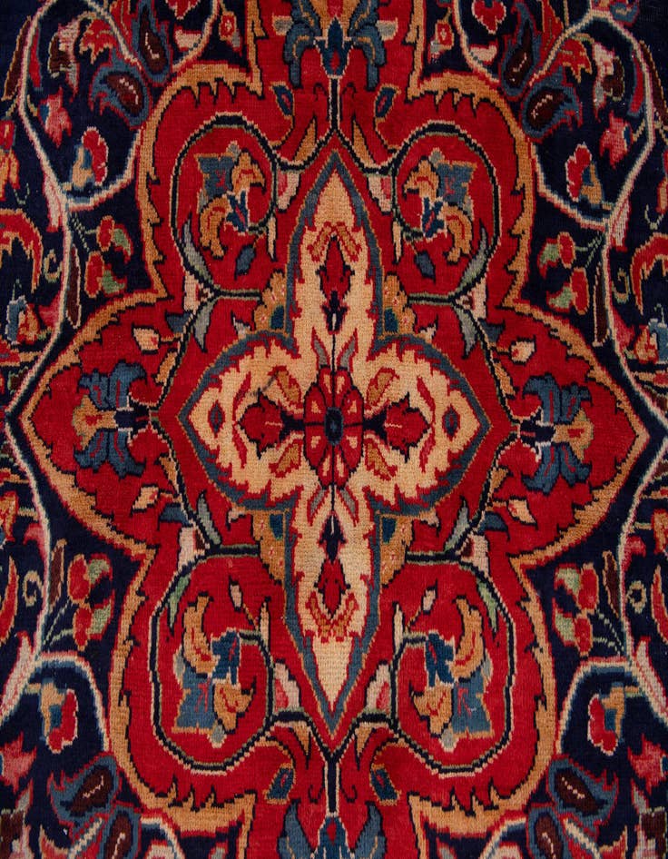 Detail image of 8' 6 x 11' 7  Hand Knotted Farahan Persian Wool Rug